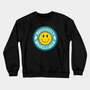 Politically Unaffiliated Smiley Face Independent Crewneck Sweatshirt